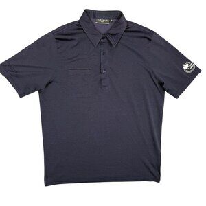 Glenmuir 1891 Short Sleeve Polo Shirt The National Golf Blue Medium